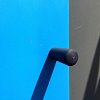 Close up of the tapered knob door handle